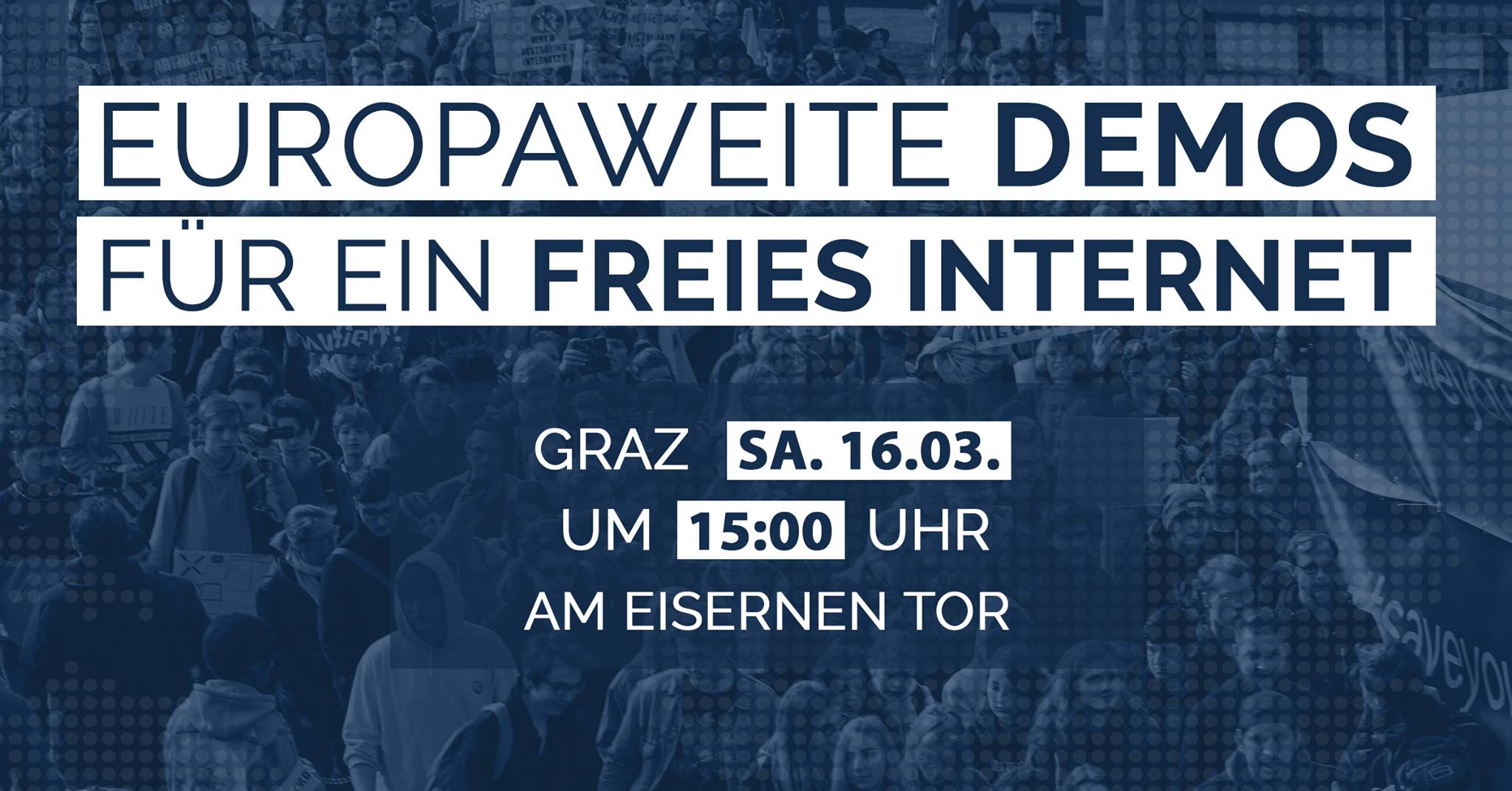 Flyer: Demo für ein freies Internet